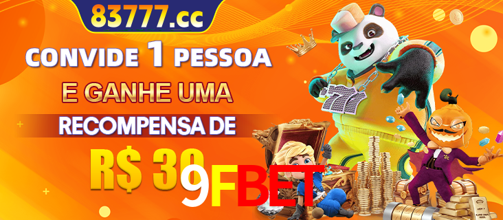 Banner institucional da 9FBET sobre parceria de marcas e criação de uma marca de excelência, apresentando os mascotes de jogos populares como o Fortune Tiger.