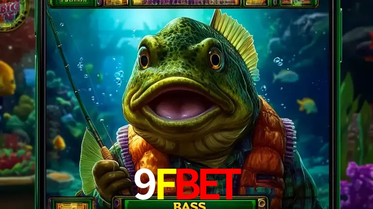 Personagem de peixe pescador do popular jogo de slot com tema de pescaria, uma das emocionantes opções de caça-níqueis para jogar e ganhar no cassino 9FBET.